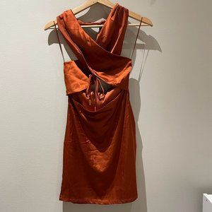 Fashion Nova "Falling Into Satin" Mini Dress